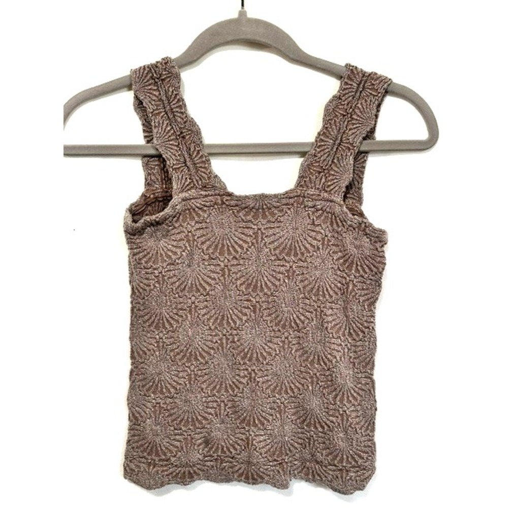 Free People Intimately Free Size M/L Brown Cropped Square-Neck So Sweet Cami - Picture 4 of 6